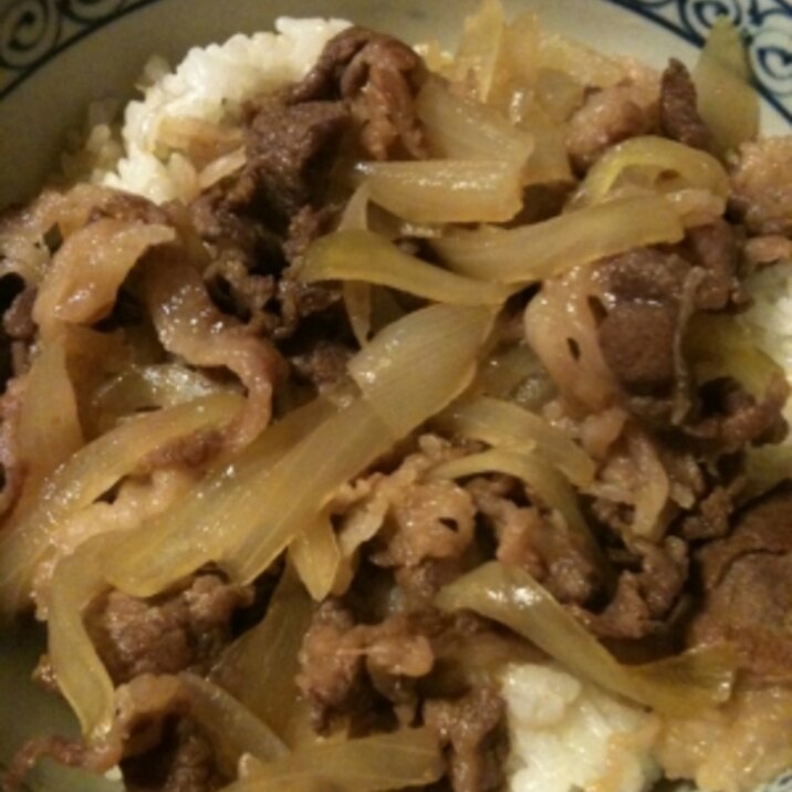 簡単牛丼